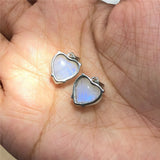 Moonstone Heart Pendant 925 Sterling Silver High Jewelry Women