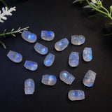 Natural Stone Moonstone Pixiu Crystal Carved Figurine Gift Jewelry