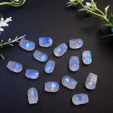 Natural Stone Moonstone Pixiu Crystal Carved Figurine Gift Jewelry