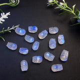 Natural Stone Moonstone Pixiu Crystal Carved Figurine Gift Jewelry