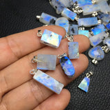 Natural Moonstone Pendant 925 Sterling Silver Crystal Healing Jewelry Gift