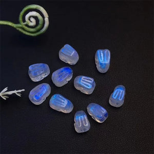 Fengbaowu Moonstone Rabbit Jewelry Making Pendant Earring Bracelet