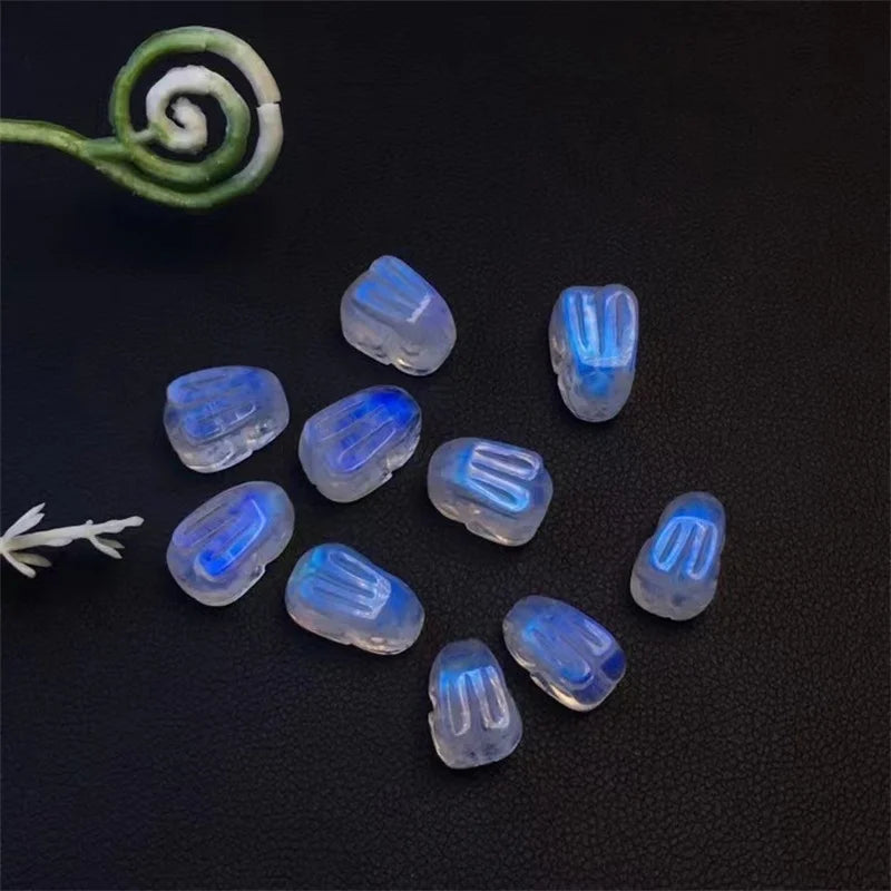 Fengbaowu Moonstone Rabbit Jewelry Making Pendant Earring Bracelet