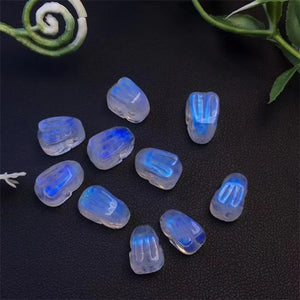 Fengbaowu Moonstone Rabbit Jewelry Making Pendant Earring Bracelet