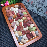 1 Pc Fengbaowu Agate Peanut Jewelry Making Crystal Gift