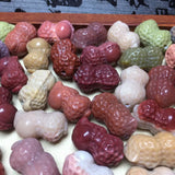 1 Pc Fengbaowu Agate Peanut Jewelry Making Crystal Gift