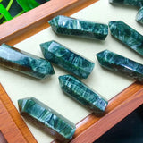 Seraphinite Tower Reiki Healing Stone Home Decoration