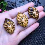 Natural Stone Tiger Eye Nine-Tailed Fox Pendant Crystal Gift Jewelry