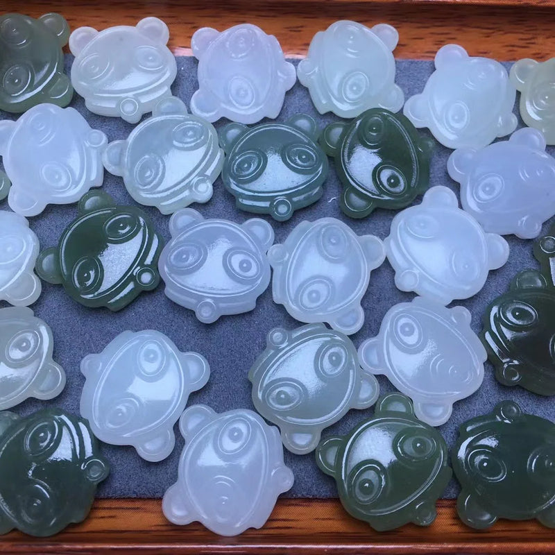 1 Pc Hetian Jade Nephrite Panda Jewelry Making DIY Accessories