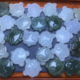 1 Pc Hetian Jade Nephrite Panda Jewelry Making DIY Accessories