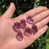 Amethyst Fox Pendant Crystal Carved Animal Figurine Gift Jewelry For Women