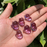 Amethyst Fox Pendant Crystal Carved Animal Figurine Gift Jewelry For Women