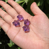 1 Pc Amethyst Starfish DIY Pendant Earrings Crystal Gift Jewelry