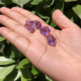 1 Pc Amethyst Starfish DIY Pendant Earrings Crystal Gift Jewelry