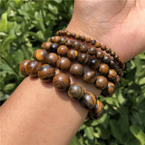 Fengbaowu Iron Tiger Eye Bracelet Crystal Reiki Healing Jewelry