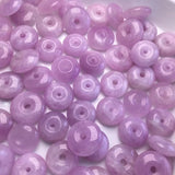Natural Kunzite Donut Stone for Jewelry Making