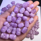 Natural Stone Kunzite Pixiu Mythical Animal Figurine Gift