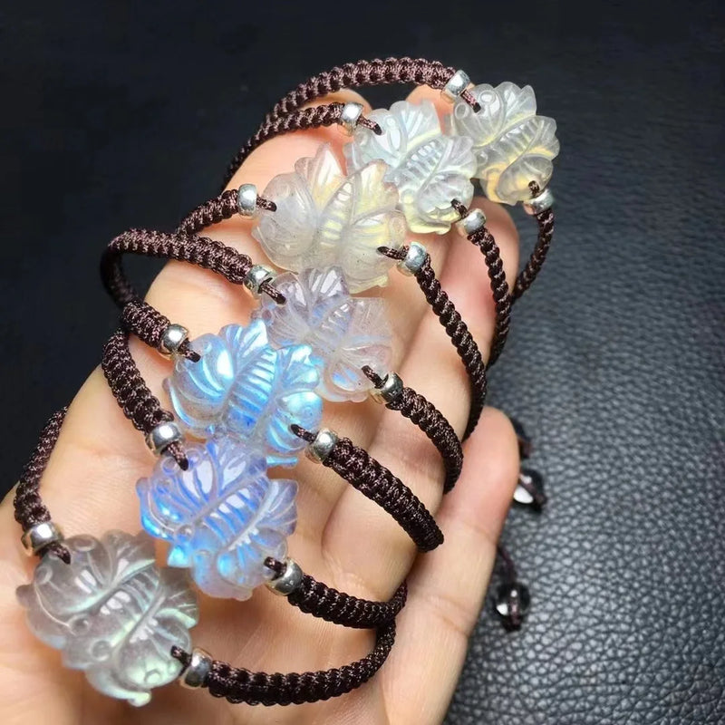 Labradorite Butterfly Bracelet 925 Silver Bead Gift