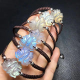 Labradorite Butterfly Bracelet 925 Silver Bead Gift