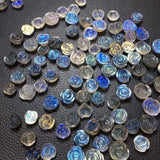 Labradorite Rose Flower DIY Earring Pendant Ring Crystal Gift Jewelry