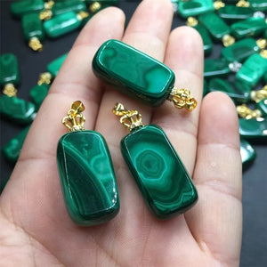 Malachite Pendant 925 Silver Plated High Jewelry Gift Women
