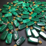 Malachite Pendant 925 Silver Plated High Jewelry Gift Women