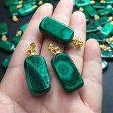 Malachite Pendant 925 Silver Plated High Jewelry Gift Women