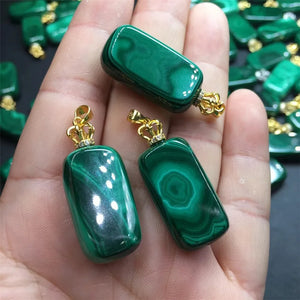 Malachite Pendant 925 Silver Plated High Jewelry Gift Women