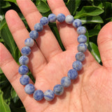Fengbaowu Matte Sodalite Bracelet Crystal Reiki Healing Jewelry Gift