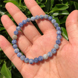 Fengbaowu Matte Sodalite Bracelet Crystal Reiki Healing Jewelry Gift