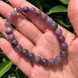 Natural Stone Matte Dream Amethyst Bracelet Crystal Jewelry