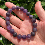 Natural Stone Matte Dream Amethyst Bracelet Crystal Jewelry