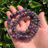 Natural Stone Matte Dream Amethyst Bracelet Crystal Jewelry