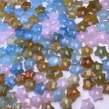 1 Pc Natural Morganite Star DIY Earring Pendant Crystal Reiki Healing Gift