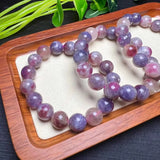 Fengbaowu Plum Blossom Tourmaline Bracelet Natural Crystal Reiki Healing Jewelry