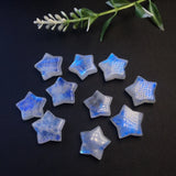 Natural Stone Rainbow Moonstone Star Jewelry Making For Pendant Bracelet Earring