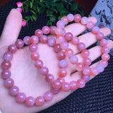 Red Yanyuan Agate Bracelet Round Beads Crystal Healing Jewelry Gift