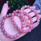 Red Yanyuan Agate Bracelet Round Beads Crystal Healing Jewelry Gift