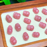 Natural Stone Rhodochrosite Pixiu Mythical Wild Animal Crystal Figurine Gift