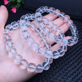 Natural Stone Rock Quartz Bracelet Crystal Reiki Healing Jewelry Gift