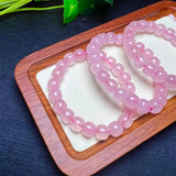 Rose Quartz Bracelet Old Style Beads Reiki Healing Jewelry Gift