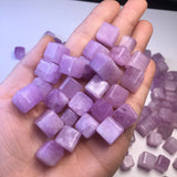 Fengbaowu Natural Kunzite Cube Jewelry Making For Women