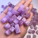 Fengbaowu Natural Kunzite Cube Jewelry Making For Women