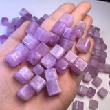 Fengbaowu Natural Kunzite Cube Jewelry Making For Women