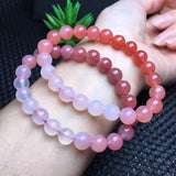 Fengbaowu Yanyuan Agate Bracelet Round Beads Crystal Jewelry Gift