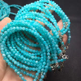 Natural Tianhe Aamazonite Chain Bracelet 925 Silver Jewelry