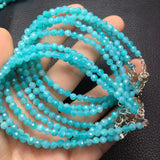Natural Tianhe Aamazonite Chain Bracelet 925 Silver Jewelry
