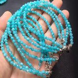 Natural Tianhe Aamazonite Chain Bracelet 925 Silver Jewelry