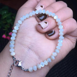 Fengbaowu Pearl Shell Faceted Bead Chain Bracelet