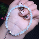 Fengbaowu Pearl Shell Faceted Bead Chain Bracelet